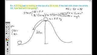 How to Solve Conservation of Energy Problem (Easy)