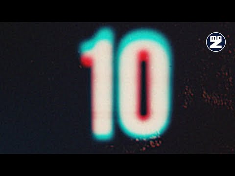 Countdown 10 seconds  glitch with music - computer binary random background - 10 Sec intro sound