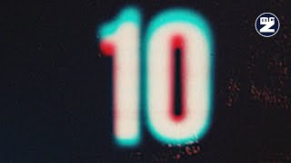 Countdown 10 Seconds Glitch With Music - Computer Binary Random Background - 10 Sec Intro Sound