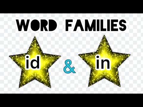 -id and -in | Word Families Part 2 | Learn to read | Phonics sound