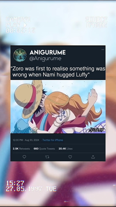 One piece episode 755 [Edit/Amv]Zoro was first to realise something was wrong when Nami hugged luffy