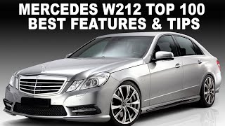 mercedes w212 top 100 useful tips & features / 100 tips mercedes w212 that you might not know about