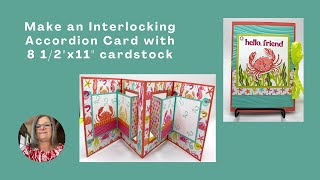 Make an Interlocking Accordion Card with Ocean Friends
