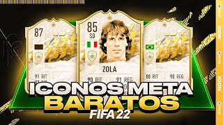 ⭐️LOS MEJORES ICONOS BARATOS de FIFA 22!! (ICONOS META FIFA 22)