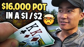 $16,000 pot with KINGS in a $1/$2 Game! Analyzing RampagePoker’s EPIC hand