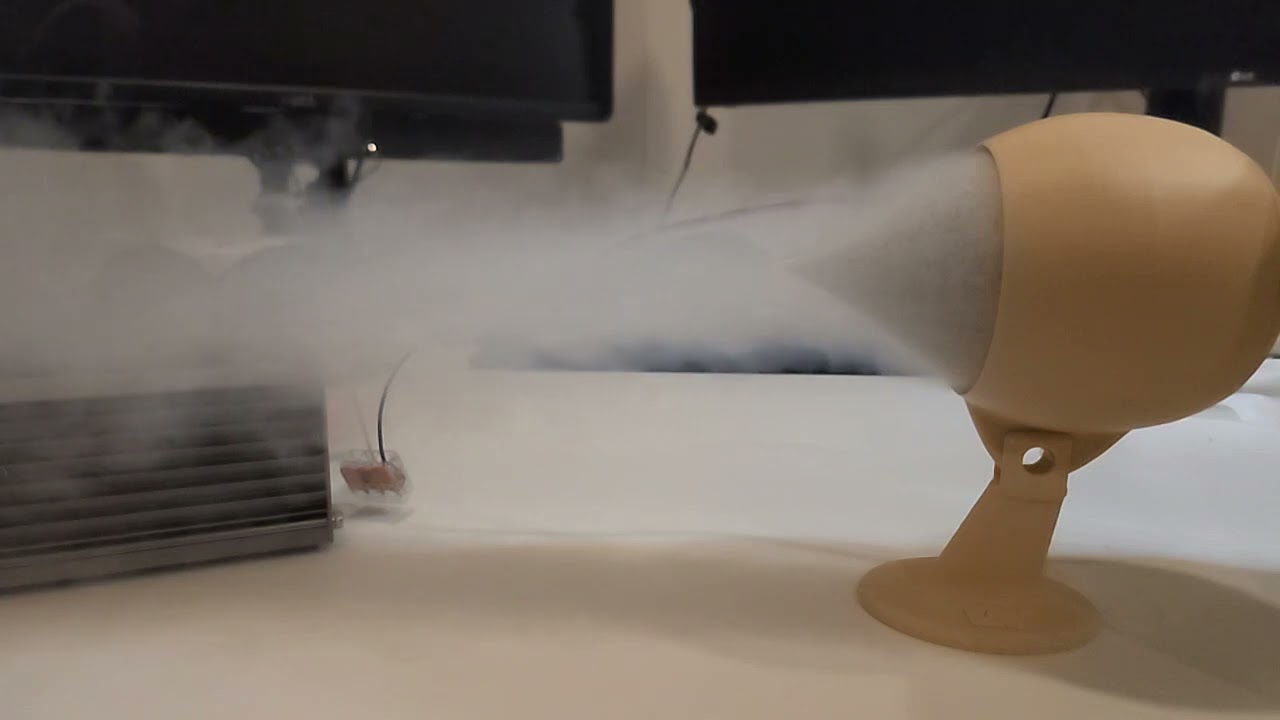 3d printed aerospike fan engine smoke test