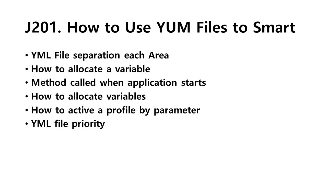 J201. Using YUM Files to Smart YouTube