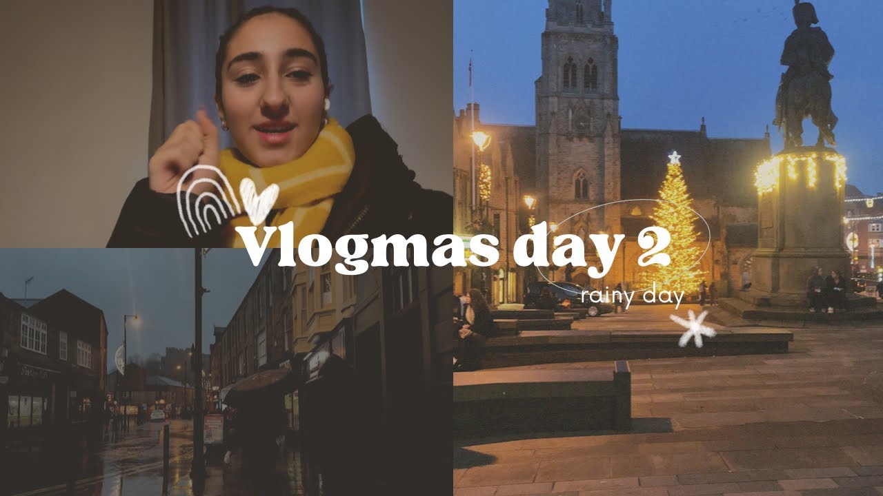 Vlogmas day two | ولاگمس روز دوم 🎄🎅 باهم بریم دنبال کار تو یه روز بارونی 🌧️✨ 