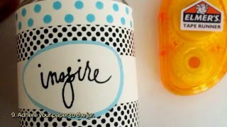 How To Create A Cute Label For A Craft Jar - DIY Home Tutorial - Guidecentral & Umbrella Crafts screenshot 5