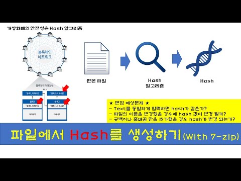 파일에서 Hash값을 추출하는 방법 (7-zip)