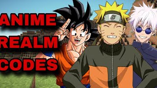 *NEW* BEST ANIME REALM CODES FOR MINECRAFT BEDROCK EDITION!