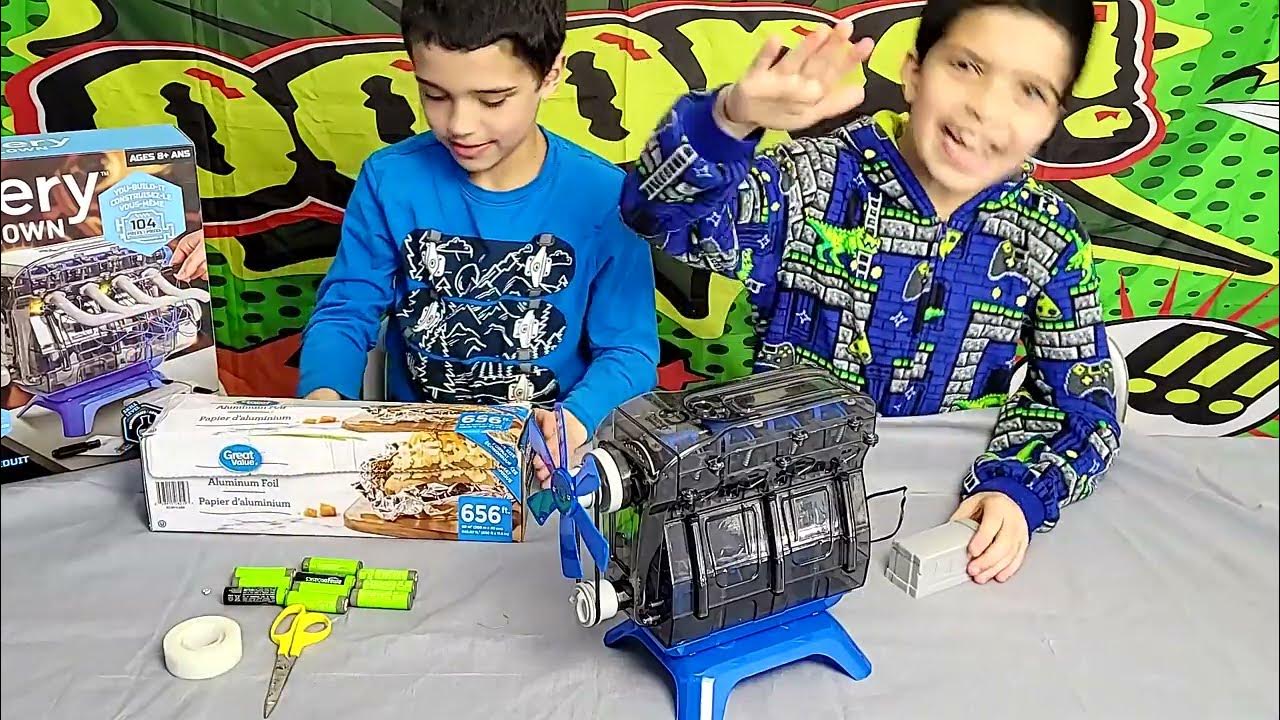 Discovery Model Motor Engine Kit How to Speed up its Spin using a Tin