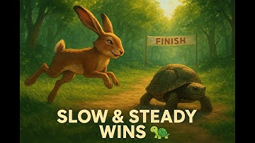 The Hare and the Tortoise A Lesson in Patience #cute #cartoon #baby #funny #animation #animatedstory