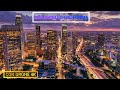 Los Angeles California Vista aérea de noche