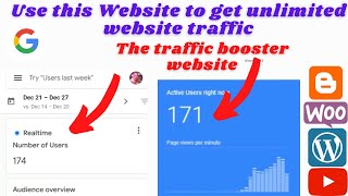Get Unlimited Website Traffic using SparKTraffic| Best traffic booster method. screenshot 5