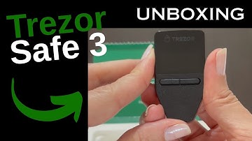 Trezor Safe 3 unboxing Hardware Wallet