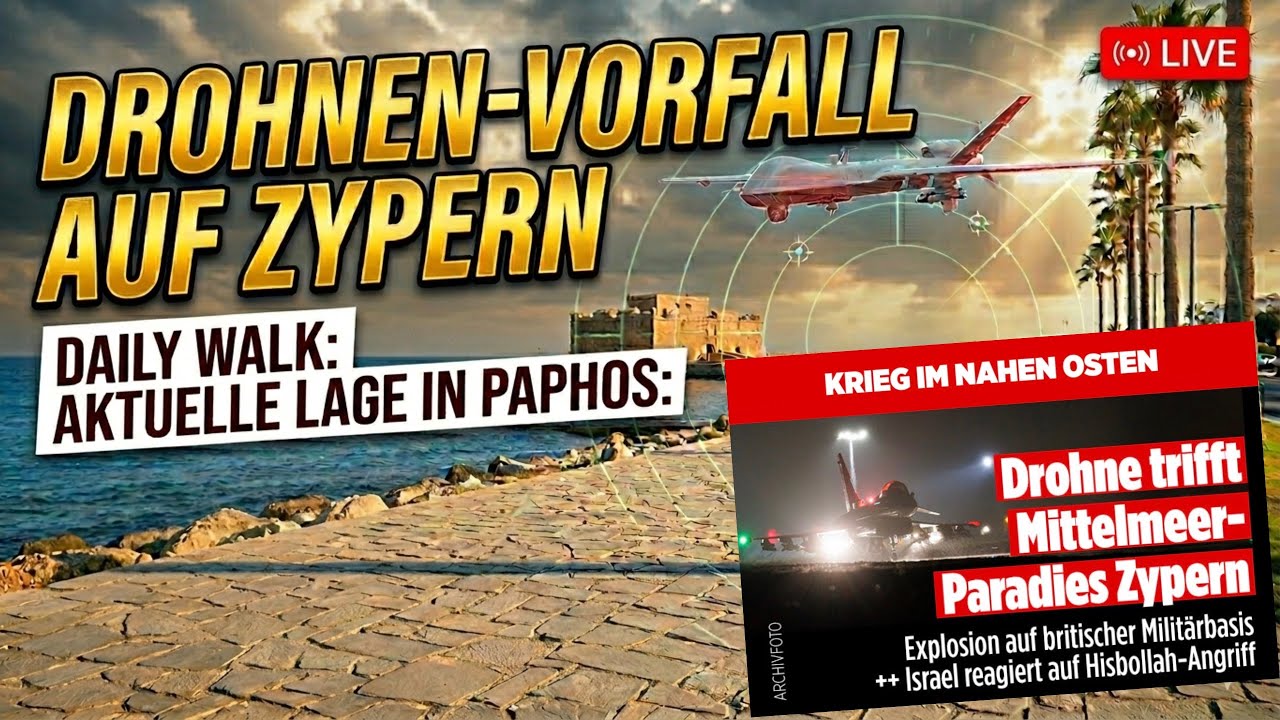 Drohnen Vorfall auf Zypern: Die aktuelle Lage vor Ort in Paphos