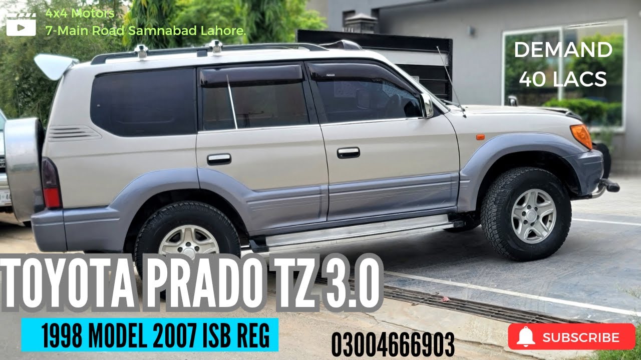 Toyota Prado TZ 3.0 1KZ 1998 Model 2007 Isb Reg |Detailed Video Review| 03004666903 4x4 Motors