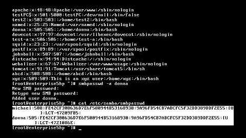 Red hat linux tutorial 49  Samba   Basic Server Configuration