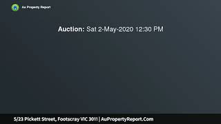 5/23 Pickett Street, Footscray VIC 3011 | AuPropertyReport.Com