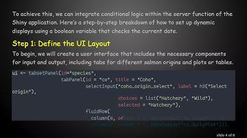 Displaying Dynamic Data in Shiny: A Conditional Panel Guide