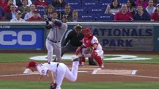 ATL@WSH: Pierzynski doubles to center to score a pair