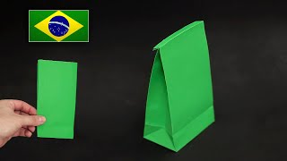 Como fazer uma Sacolinha de Papel (ou caixa) - Rápido e fácil!