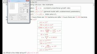 Exponential growth and decay using calculus: example 1