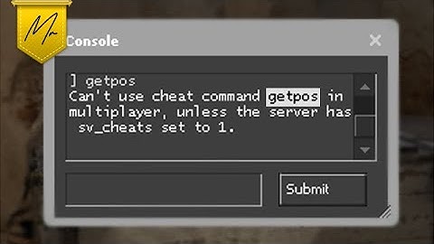 CS:GO Update: First cl_showpos now getpos as well?