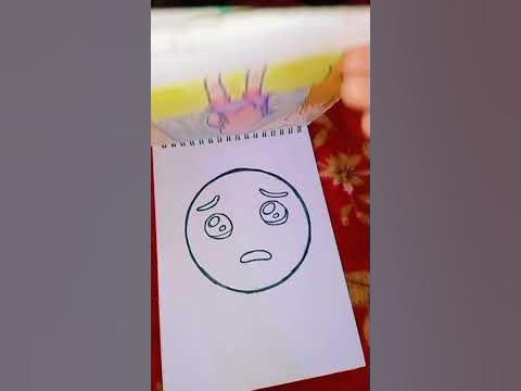 emoji🥺sad art🖌️painting🎨#shortvideo#viralvideo#painting#viral#