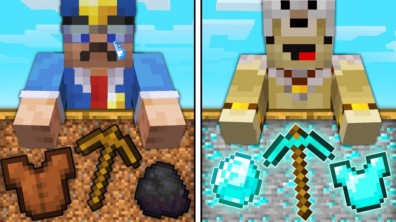 Minecraft, Mais j'ai Amélioré ma Mine de PAUVRE à RICHE !