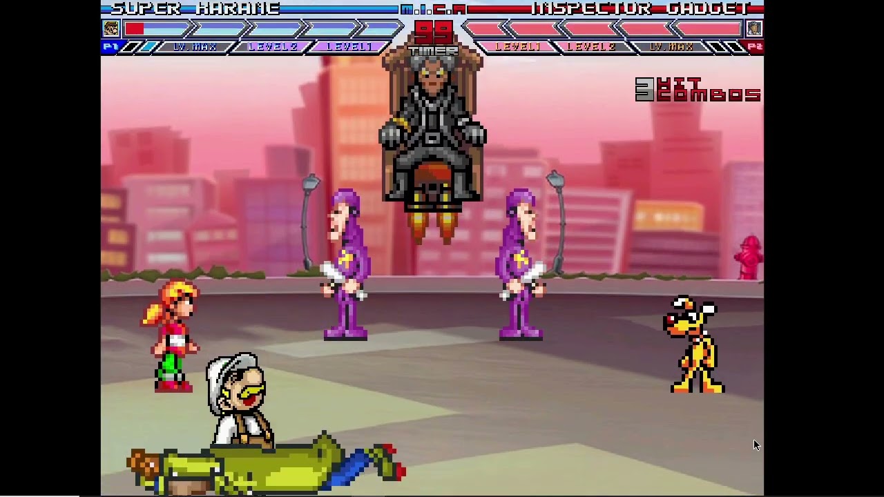 Karane MUGEN Battle #291: Super Karane vs Inspector Gadget