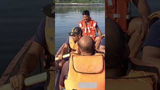 #training #rescue in flood #police lover #river .....