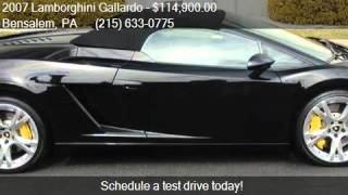 2007 Lamborghini Gallardo Spyder for sale in Bensalem, PA 19