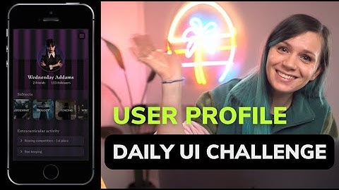 Design challenge in Figma - Daily UI 006 - Profile page