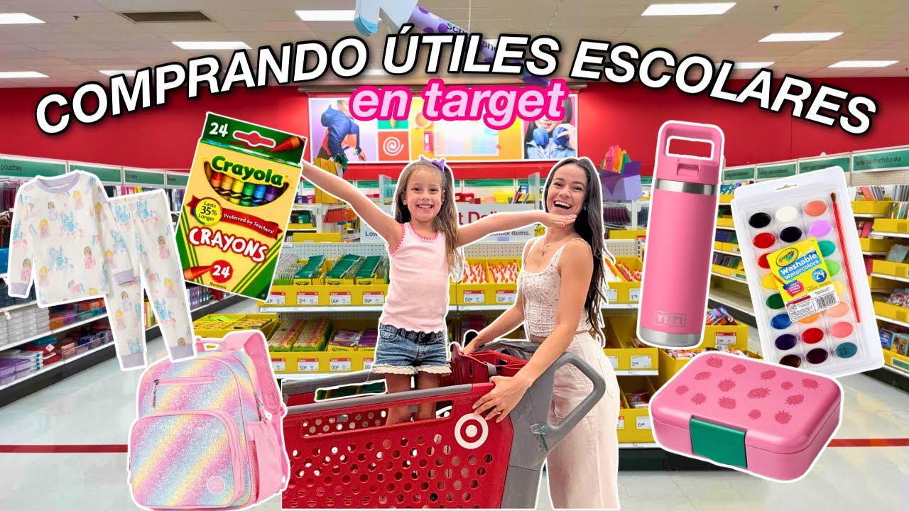 Buying everything for my kids at Target ☆ back to school shopping