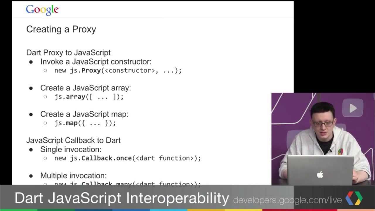 Dart JS Interop YouTube