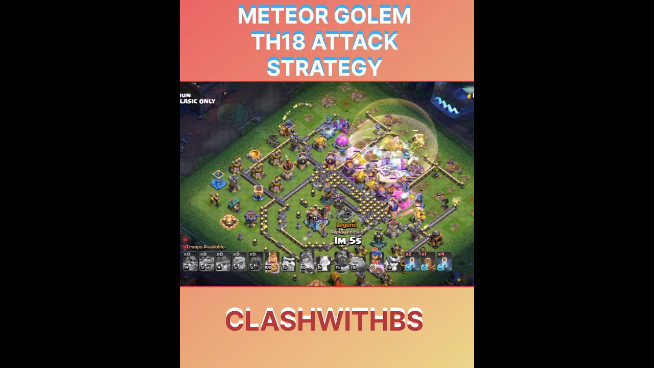 TH18 METEOR GOLEM BEST ATTACK IN THE WORLD 