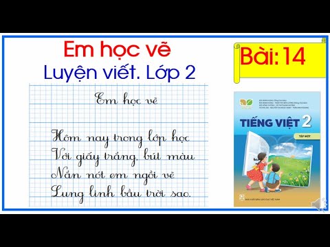 Video Bài 14 . Em học vẽ. Luyện viết lớp 2 - youtube