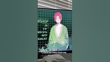 Chara intro from my visual novel! #gamedev #visualnovel #indiedev #visualnovelgame #characterdesign