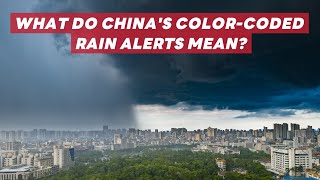 What do China's color-coded rain alerts mean