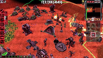 Unofficial Big Bang Patch 1.04 , (Nod) , C&C Kanes Wrath MOD , 2v2 Vs Brutal Ai , 2018