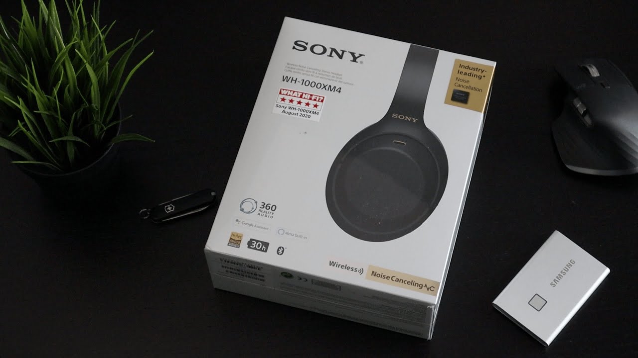 Sony WH-1000XM4 išpakavimas
