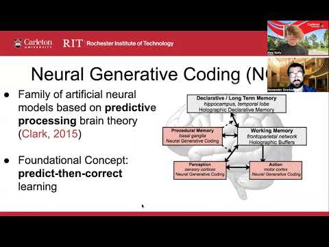 Maze learning using a hyperdimensional predictive processing cognitive architecture