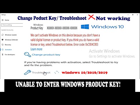 How to Fix Windows 10 / Server 2016 Activation Error 0xC004C003. Unable to enter windows product key