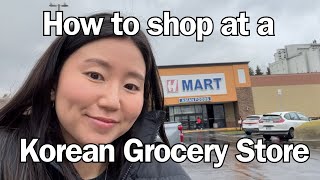 How to shop at a Korean Grocery Store  Compilation