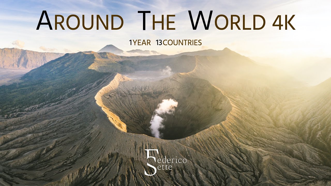 ⁣AROUND THE WORLD - 4K Drone Footage - 375 days, 13 countries