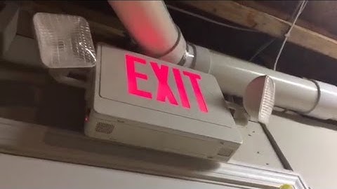 Exit Sign Set Up 8 With ExitSign250 In The S.E.R.!