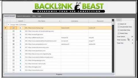 Backlink Beast Review - Web 2.0 Profile Submissions