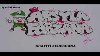 CARA MEMBUAT GRAFITI SEDERHANA - REQUEST 'ARSYLA FARZANA'